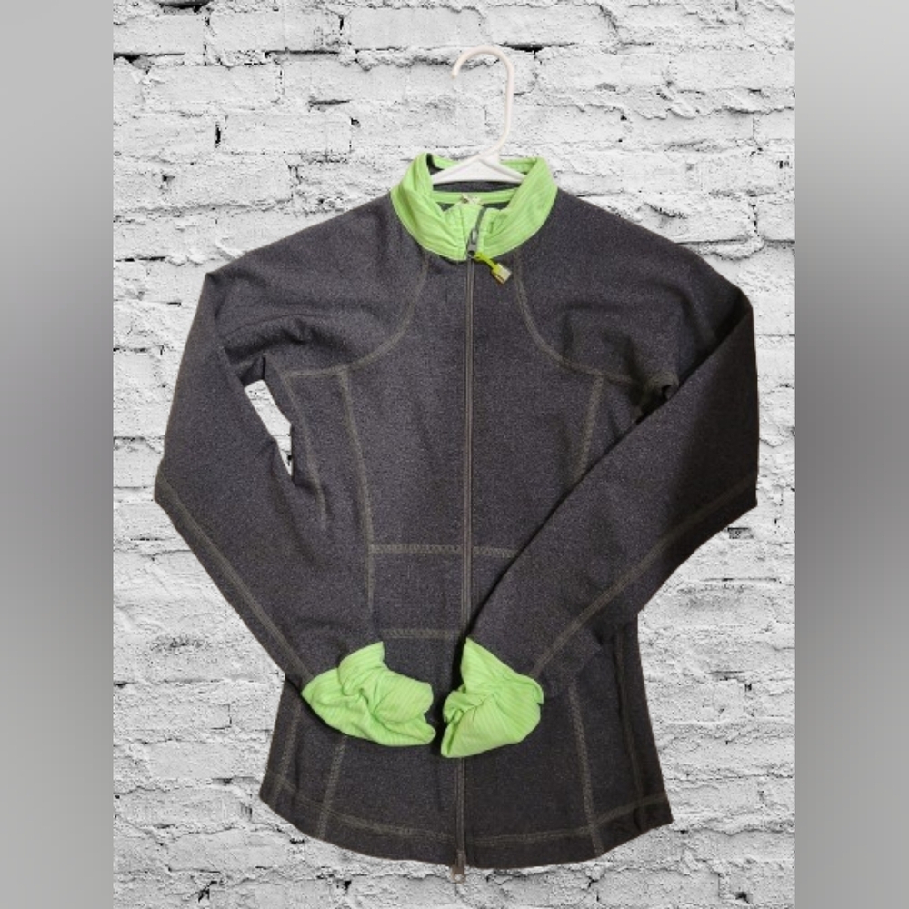 Girl's Gray and Green Jacket